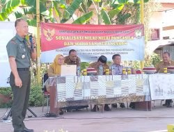 Kasdim 1409/Gowa Berikan Sosialisasi nilai-nilai Pancasila dan Wawasan Kebangsaan Kepada Masyarakat