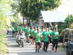 Tingkatkan Kemampuan dan Kesehatan Tubuh, Personel Kodim 1409/Gowa Laksanakan Olah Raga Rutin