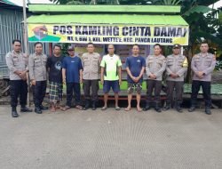 Dalam Rangka Meningkatkan Harkamtibmas, Kasat Binmas Polres Sidrap Melakukan Penilaian Pos Kamling