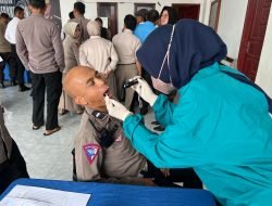 Polres Sidrap Lakukan Pemeriksaan Kesehatan Berkala untuk Personil T.A 2024