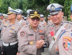 Sukses Jalankan Tugas di KTT WWF ke-10 Bali,150 Personil Ditlantas Disambut Upacara 
