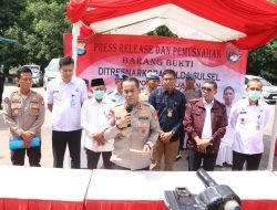 Polda Sulsel Musnahkan Puluhan Kilo Barang Haram, Pengungkapan 4 Bulan Terakhir