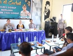 Sejumlah Kepala Desa di Panca Rijang Apresiasi Jum’at Curhat Polres Sidrap