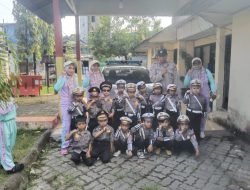 Polri Sahabat Anak, Polsek Ujung Tanah Terima Kunjungan Siswa siswi Tk Alif Penampu