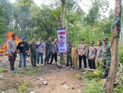 Sinergitas TNI-Polri dan Pemerintah Kecamatan Bengo, Membongkar Arena Judi Sabung Ayam di Desa Bulu Allaporenge