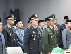 Kapolres Sidrap Hadiri Upacara Hari Lahir Pancasila 1 Juni 2024 Melalui Daring di Kantor SKPD