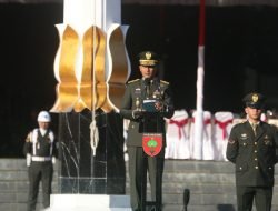 Kasdam XIV/Hsn Pimpin Upacara Hari Lahir Pancasila 1 Juni 2024 di Makodam XIV/Hsn