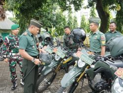 Demi Kelancaran Tugas Kewilayahan, Dandim 1409/Gowa Cek Kendaraan Dinas dan Anggota