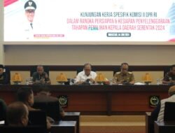Kasdam XIV/Hsn Mewakili Pangdam Paparkan Kesiapan Kodam XIV/Hsn Pada Pilkada Serentak Tahun 2024