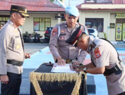 AKBP Erwin Syah Pimpin Sertijab Kapolsek Pitu Riase dan Kenaikan Pangkat Anggota
