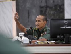 Wakili Pangdam,Kasdam XIV/Hsn Menerima Paparan Kesiapan TMMD dan Rencana Strategis Pemenangan LKJ TMMD ke-121 TA. 2024
