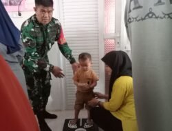 Cegah Anak Stunting, Babinsa Koramil 03 Bontomarannu Aktif Dampingi Posyandu