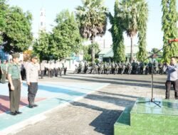 Dandim 1409 Gowa Pimpin Apel Gelar Pasukan Kesiapan PAM Route Kunker Presiden RI