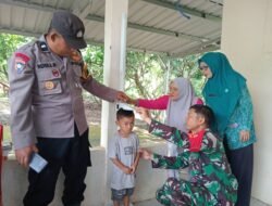 Cegah Stunting dan Wujudkan Balita Sehat, Babinsa Dampingi Petugas Posyandu