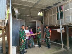 Wujud Kepedulian Koramil 06/Bajeng Salurkan Bantuan Kepada Warga Terdampak Pohon Tumbang