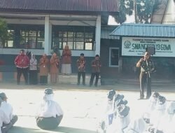 Danramil 08 Bontonompo Beri Pelatihan Bela Negara dan PBB Siswa Baru SMA Negeri 13 Gowa