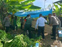 Kapolsek Awangpone Polres Bone Pimpin TPTKP Penemuan Mayat di Dusun Abbolange Desa Lappoase