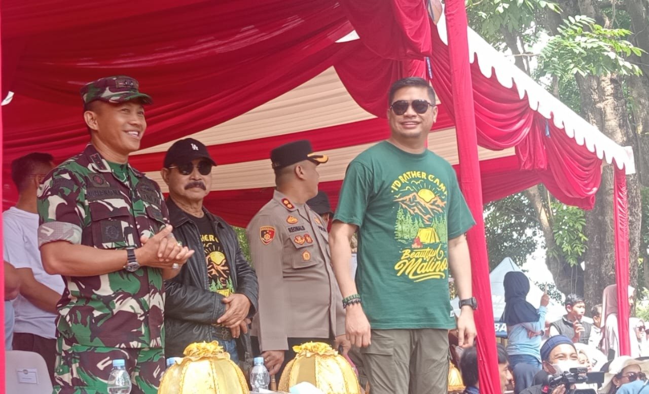 Pastikan Berjalan Aman dan Lancar Dandim 1409/Gowa Hadiri Kegiatan Lomba Fashion Carnaval Event Beautiful Malino