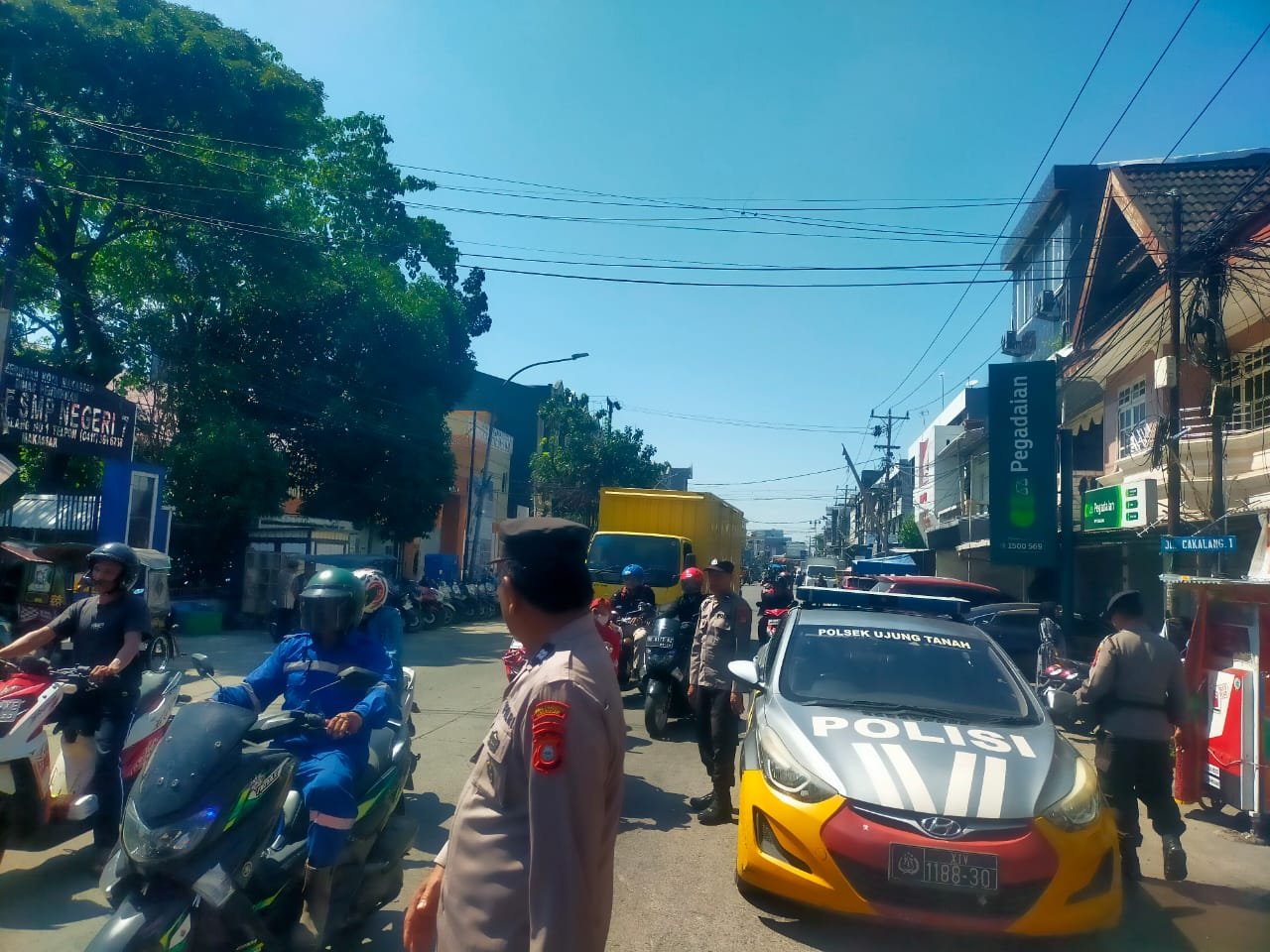 Antisipasi Kerawanan Kamtibmas, Polsek Ujung Tanah Gencar Lakukan Patroli