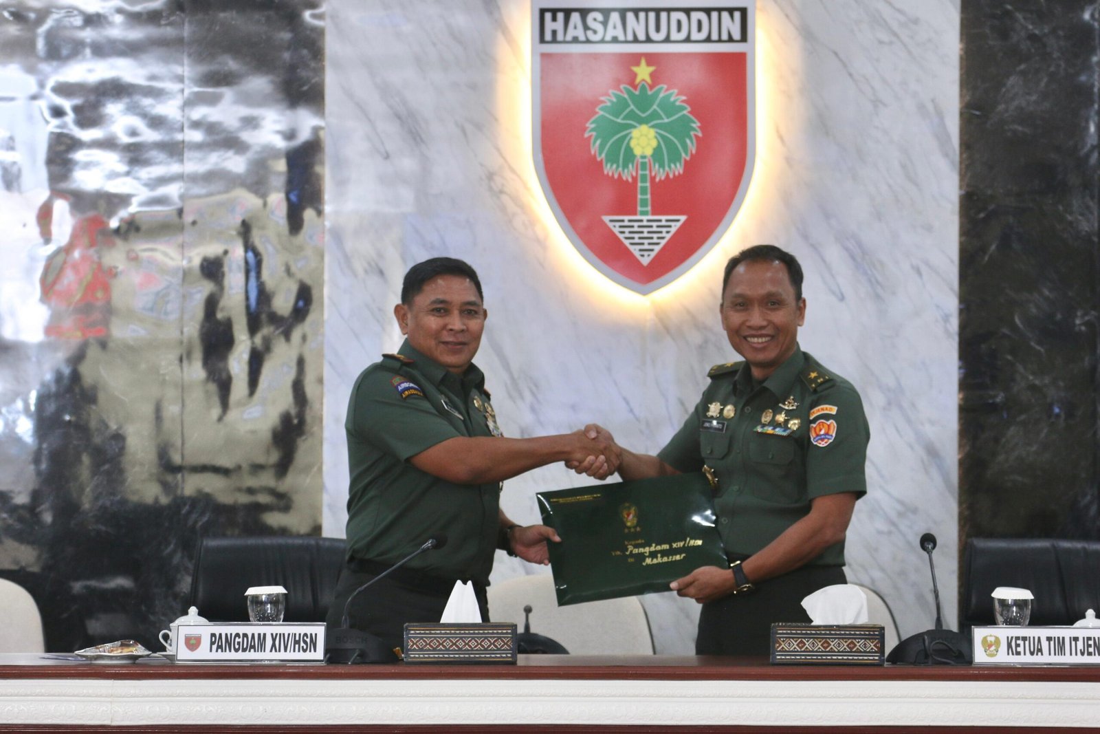 Pangdam XIV/Hsn Menerima Taklimat Akhir Tim Audit Itjenad TA. 2024