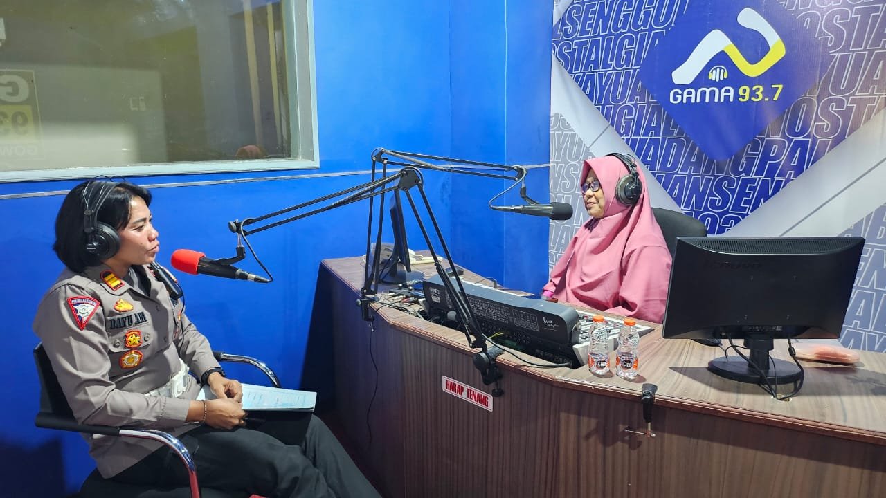 Kasat Lantas Polres Gowa Jadi Narasumber Talk Show di Radio Gama,ini yang Dibahas