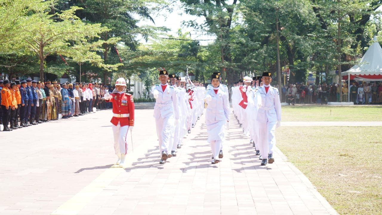 Lettu Arh Udin Sukses Pimpin Paskibraka Tingkat Kabupaten Gowa Tahun 2024