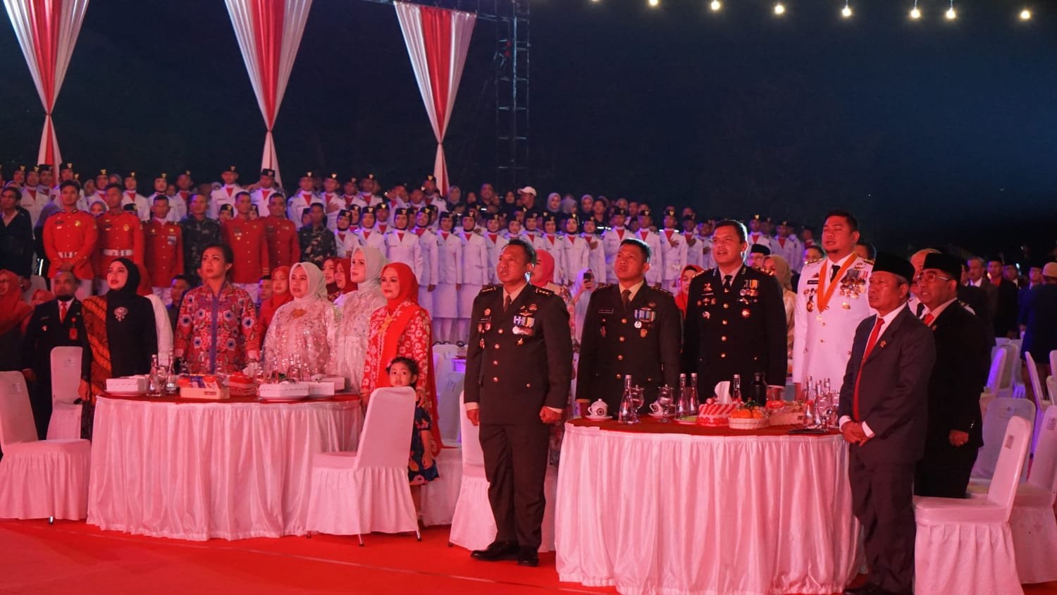 Dandim 1409/Gowa Hadiri Resepsi Kenegaraan HUT Ke – 79 Kemerdekaan RI Bersama Forkopimda Gowa