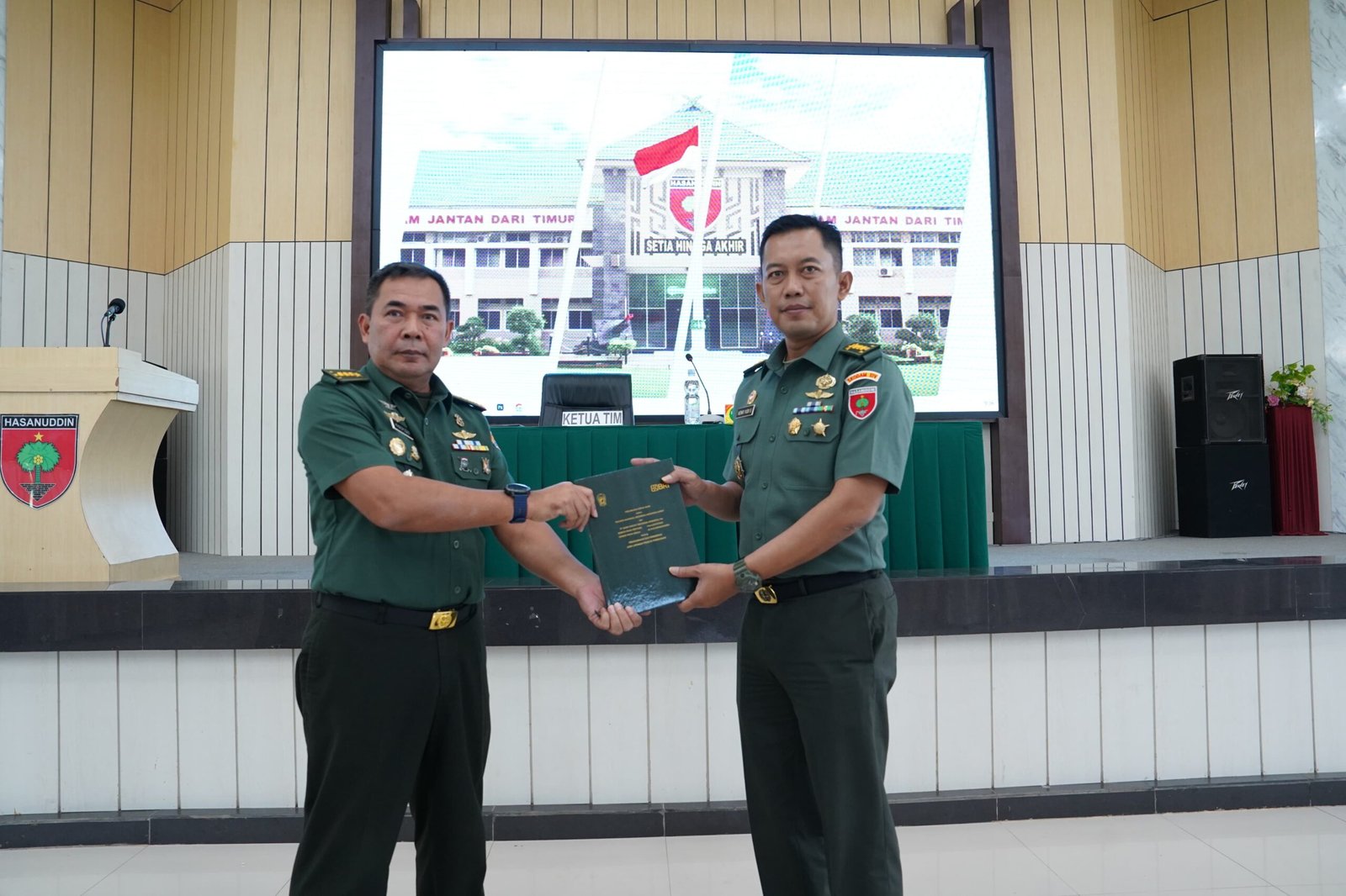 Aspers Kasdam XIV/Hsn Memimpin Sosialisasi Perjanjian Kerjasama Antara TNI AD dan Perbankan