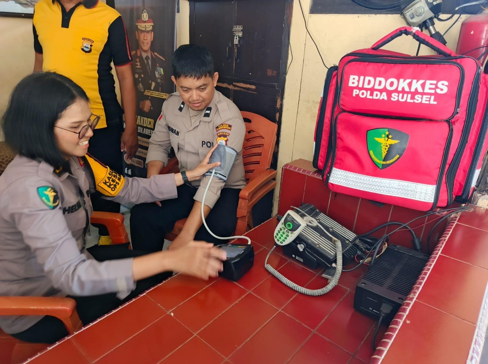 Antisipasi Sejak Dini Serangan Penyakit, Sie Dokkes Polres Pelabuhan Makassar lakukan Rikkes