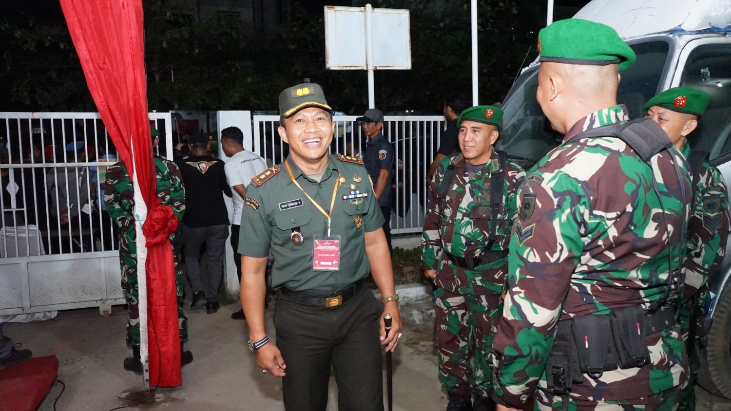 Dandim 1409/Gowa Hadiri Pengundian Dan Penetapan Nomor Urut Paslon Bupati dan Wakil Bupati Gowa