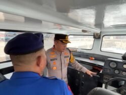 Sukseskan Pelantikan Presiden, Kapolres Beri Pengarahan dan Cek Kesiapan Kapal Patroli Satpolairud