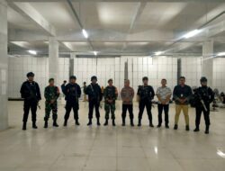 Personil Kodim 1409/Gowa dan Polres Gowa Perketat Pengamanan di Gudang Logistik KPUD Gowa