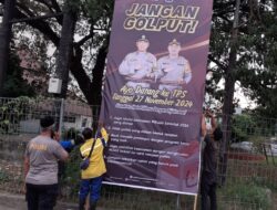 Polsek Polres Pelabuhan Makassar Pasang Spanduk: Ajak Masyarakat Sukseskan Pilkada dan Cegah Golput