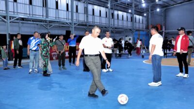 Kasdam XIV/Hsn Menghadiri Pembukaan Turnamen Futsal Antar Pelajar se-Sulsel dalam Rangka HUT Babinkum TNI ke-49