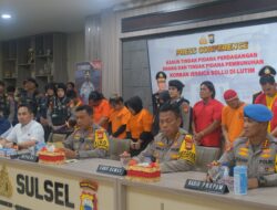 Kapolda Sulsel Pimpin Konferensi Pers Kasus Perdagangan Orang dan Pembunuhan di Luwu Timur