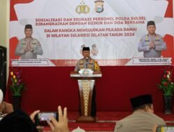 Polda Sulsel Gelar Dzikir dan Doa Bersama dalam Rangka Mewujudkan Pilkada Damai di Wilayah Sulsel Tahun 2024