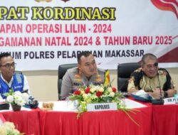 Jelang Nataru 2024/2025, Polres Pelabuhan Makassar Gelar Rakor Lintas Sektoral untuk Sukseskan Operasi Lilin 2024