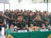 Silaturrahmi Danrem 141/Tp ke Kodim 1409/Gowa, Beri Pengarahan Kepada Personil Jajaran Korem 141/Toddopuli Melalui Vicon