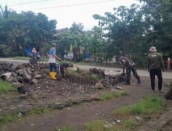 Personil Koramil 1409-08/Bontonompo bersama warga laksanakan Kegiatan Karya Bakti