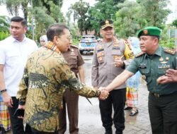 Dandim 1409 Gowa Bersama Forkopimda Gowa Sambut Kunjungan Kerja Menteri Kebudayaan di Kab.Gowa