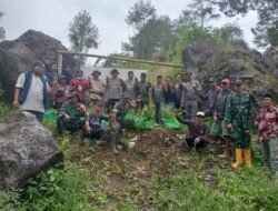 Anggota Koramil 1409-07/Tompobulu Gelar Karya Bakti Penanaman Pohon