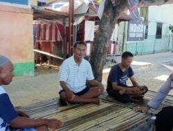 Sigap Hadapi Cuaca Ekstrem, Bhabinkamtibmas Pulau Barrang Caddi Patroli Dialogis