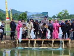 Berkunjung Ke Luwu, Kapolda Sulsel Panen Sayur dan Lepas Bibit Ikan Nila
