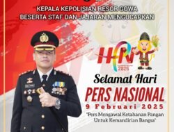 Kapolres Gowa Ucapkan Selamat Hari Pers Nasional 2025