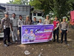 Satlantas Polres Bone Sosialisasi Ops Keselamatan di Terminal