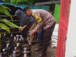 Bhabinkamtibmas dan Warga Bersinergi Wujudkan Pekarangan Pangan Bergizi di Kelurahan Pattingalloang Baru