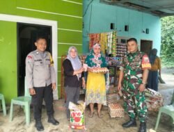 Babinsa Koramil 05 Pallangga Dampingi Penyaluran Bansos Penerima BPNT