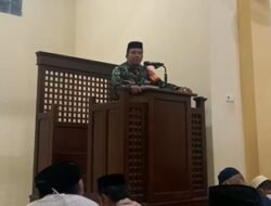 Babinsa Koramil 08/Bontonompo Berikan Himbauan dan Sosialisasi Mengenai Penyerapan Harga Gabah di Mesjid An-Nur