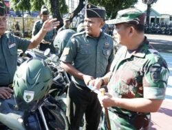 Dandim 1409/Gowa Mengecek langsung Kendaraan Dinas Prajurit Kodim 1409/Gowa