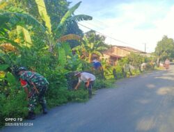 Serka Rifai Kompak bersama Warga dan Pemerintah Desa Bersihkan Saluran Air